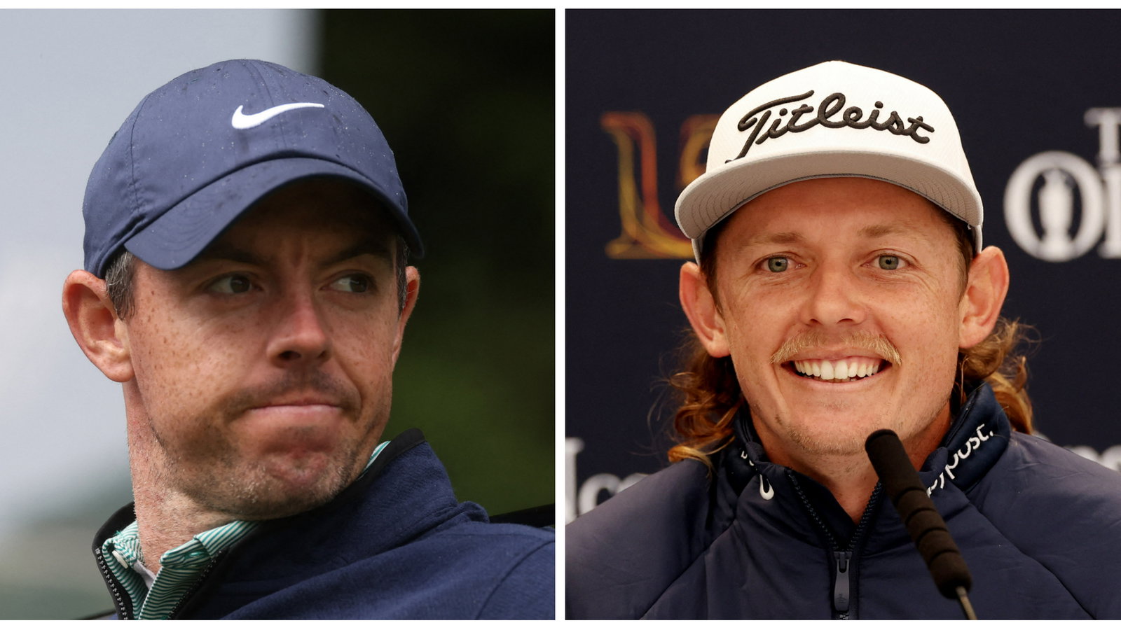 WATCH: Cam Smith caught laughing at Rory McIlroy meme in LIV practice round